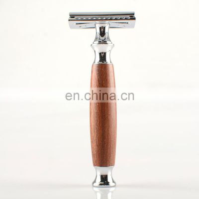 Wholesale Red Sandal Wood Handle Adjustable Safety Shaving Razor