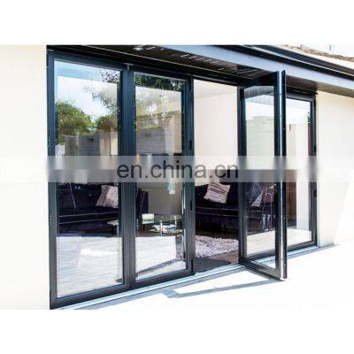AS2047 Standard and European standard frameless noiseless Aluminum  Casement Door with glass