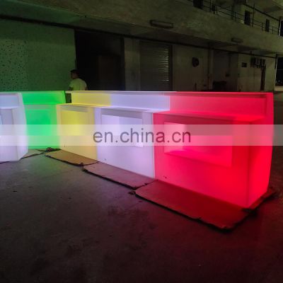 events party nightclub entertainment illuminated portable Glowing Bar Nightclub Furniture Illuminated Led Bar Counter