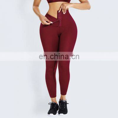 Custom Compression Women Hook Waist Trainer Leggings Shaper