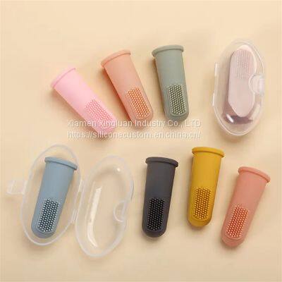 Baby Finger Toothbrush Soft Silicone Tooth Cleaning Baby Brush With Box photo-2