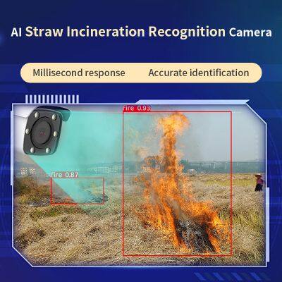 Bova technology straw burning monitoring system smoke open flame intelligent identification camera