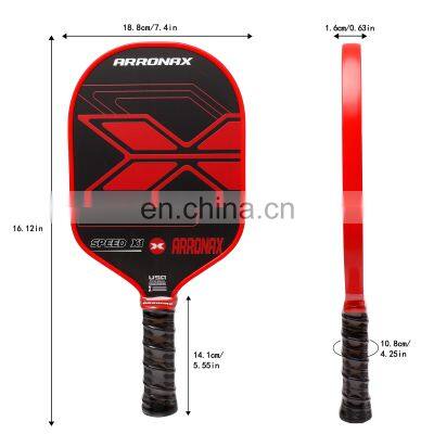 Arronax USAPA Approved Pickleball Paddle carbon friction surface Pickleball Paddle 16mm PP Core