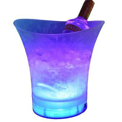 KTV RGB Colorful Light Beer Ice Bucket Speakers Wireless Subwoofer BT Waterproof Ice Buckets Led Party Portable Bar Speaker