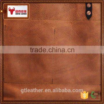 genuine china leather for shoes vintage style crazy horse pattern