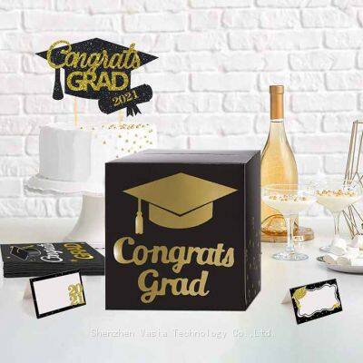Bulk Eco-Friendly Graduation Card Box - Recyclable Material Graduation Card Box, Green Event Supplies
