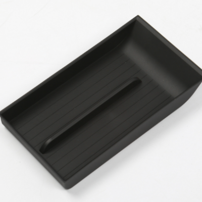 TPE Black Center Console Lower Storage Mat for 2025 Tesla Model Y Juniper - Model CW25006400