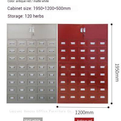 Stainless steel herb material cabinet depth 500mm| Chinese Medicine Cabinet OEM Factory Custom