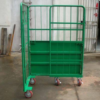Stainless Steel Logistics Trolley for Pharmaceutical Cleanroom Use