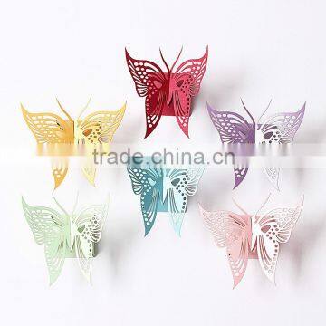 home wall and door decorative supplies-paper color butterfly