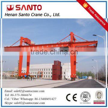 Loading And Unloading 20Ton Standard Rail Mounted Container Gantry Crane