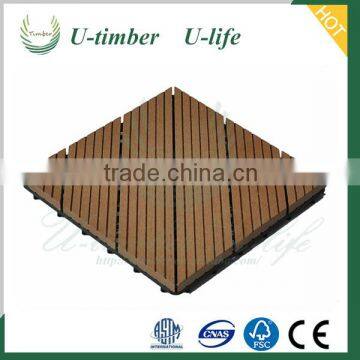 wood plastic WPC outdoor diy decking tiles on sale