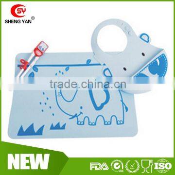 Customized Food Grade Silicone Baby Kids Placemat Bib/table Mat Quality Choice photo-6