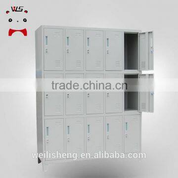 Luoyang WLS Metal Storage Cabinet 15 Door lockable Steel Locker With High Quality For Office