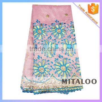 Mitaloo New Lace Designs Indian Embroidery Lace Fabric With Sequin For Making Dresses MGP0036