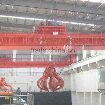 QZ type 5-20t grab bucket bridge crane