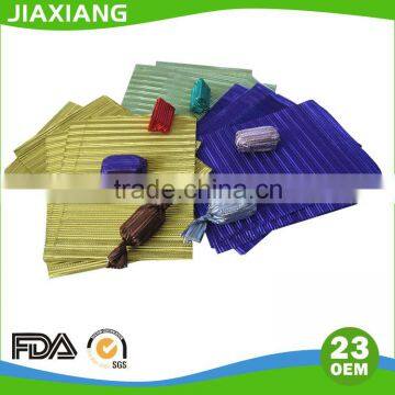 colored corrugated embossed aluminum foil sheet hand wrap for chocolate packaging