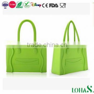 Hot Selling Smiley Face Silicone Hand Bag Ladeis