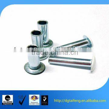 galvanized carbon steel hollow tubular rivets