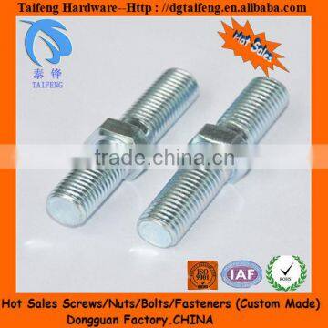 hexagon head double end studs with bolts