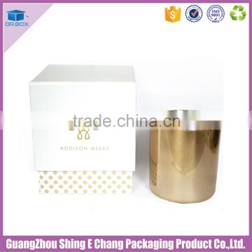 High quality logo custom handmade paper printing candle box/candle packaging