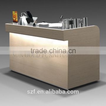 2015 new fashion mdf melamine cashier table/counter table/reception table(SZ-WDR020)