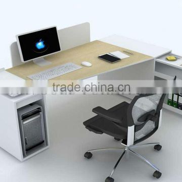 modern durable wooden panel steel frame l-shape office table office furniture description(SZ-OD116)