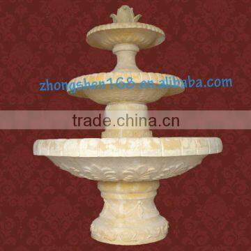 Beautiful Outdoor & Indoor Fiberglass Fountain With Golden Painting photo-2