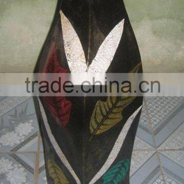 An unique design: A 13.3X13.5XH54cm Vietnam lacquer vase