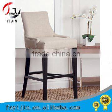 Popular golden wooden bar chairs made in China