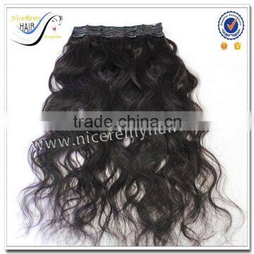 Wholesale Clip in Hair Extension 100% Brazilian Human Long Hair Body Wave photo-3