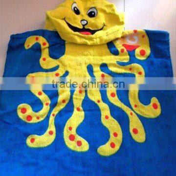 cheap wholesale printed baby hooded towels