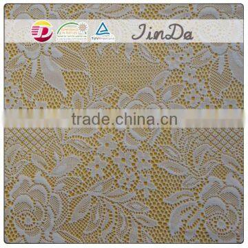 Flower Elastic Wedding Lace Fabric