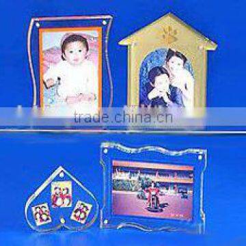 2016 new style creative acrylic photo frame with magnet