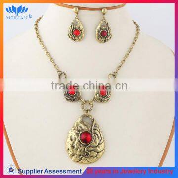 Gold Plated Fashion High Quality Rhinestone Jewelry Set