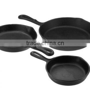 Cast Iron cookware pre-seasoned skillet set/ fry pan