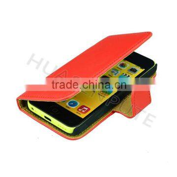 100 Pattern Wallet Leather Case For IPhone5C, Newest Flip Leather Case For IPhone5C