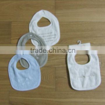 cotton baby bibs with printed logo