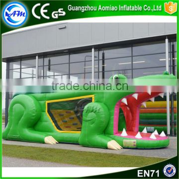 Hight quality inflatable bouncy castle obstacle course challenge inflatable crocodile bouncer                        
                                                                                Supplier's Choice