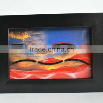 Moving Sand Picture with Wooden Frame