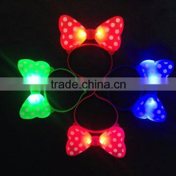 cut girls dressing up for party & holiday popular Flashing Blinking Glow Mickey Headband