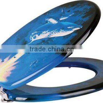 Dolphin design toilet seat