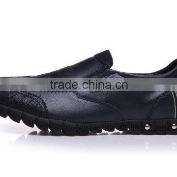 Men's Genuine Leather Slip-On Loafers Sports Shoes