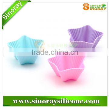 Star Shape Silicone Muffin Cups FDA/LFGB Grade