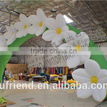 White wedding inflatable arch inflatable arch inflatable arch flower festival opening ceremony arches wholesale