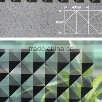 Decorative Gradation Black Prism Self Adhesive Glass PET Film photo-3