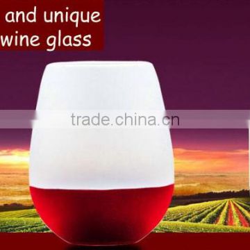 Lovely silica red wine cup for household use