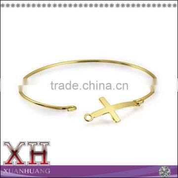 Sideways Cross Stackable Bangle Bracelet 925 Sterling Wholesale