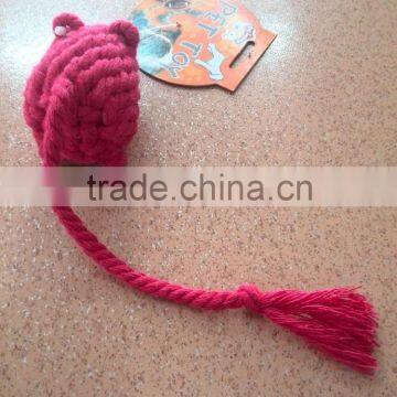 Cotton Knot Rope Dog Chew Toy ,Dog Puppy Pet Cotton Rope Chew Toy photo-4