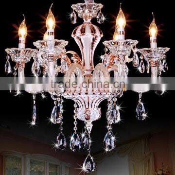 Modern Home Decor Crystal Chandelier Glass Zinc Chandeliers Hanging Pendant Lamp Light Lighting CZ3005/6